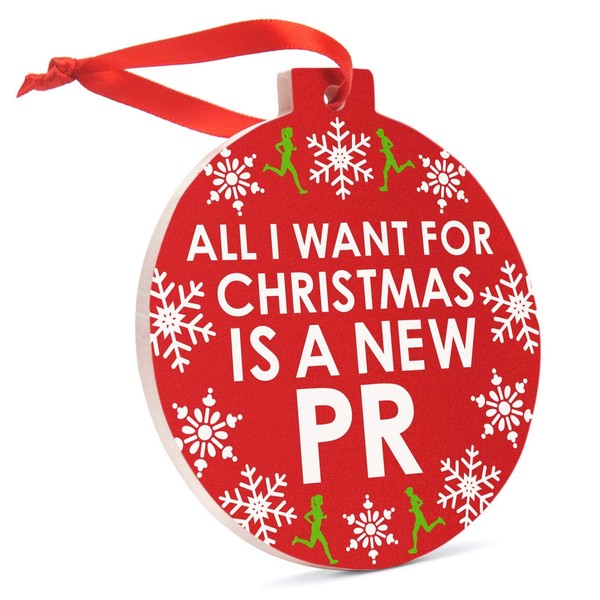 Gone for a Run Running Round Ceramic Ornament | All