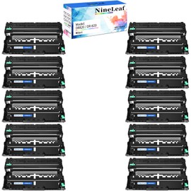 NineLeaf Compatible Drum Unit Replacement for Brother DR820 DR-820 to use in MFC-L6700DW MFC-L6750DW MFC-L6800DW MFC-L6900DW DCP-L5600DN DCP-L5650DN Printer (10 Pack Black)