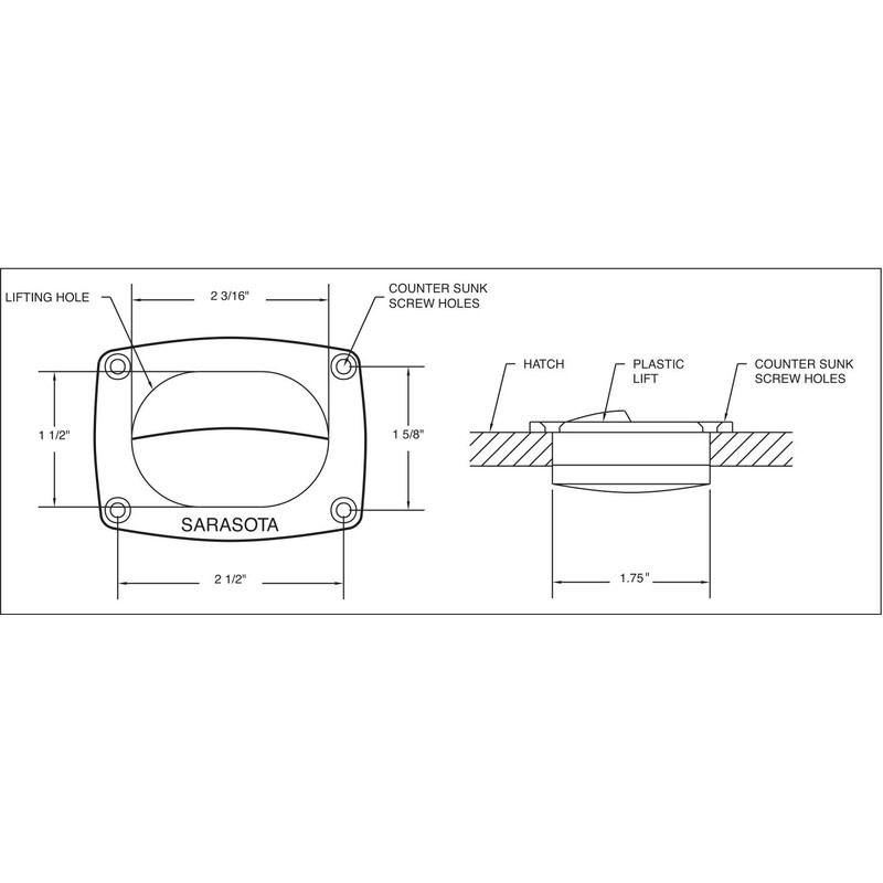 Sarasota Quality Products LR400 Plastic Lift (Smoke) (Fits in 2-1/2