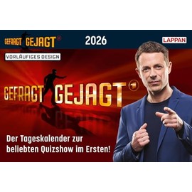 Gefragt Gejagt – Tagesabreißkalender 2026: Der Kalender zur beliebten Quizshow im Ersten | Jeden Tag eine neue spannende Frage | Ideales Geschenk für Quizfans