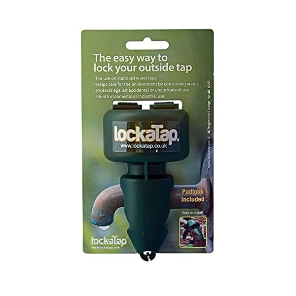 Lockatap PDSLT001 Tap Lock, Green,12.5 x 6.5 x 7 cm