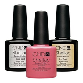 CND Original Shellac Rose Bud Plus Base Coat Plus Top Coat 7.3 ml 1er Set 1 x 22 ml