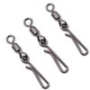 100Pcs Fishing Rolling Swivels Hanging Snaps Size 2#~10# Fishing Swivels