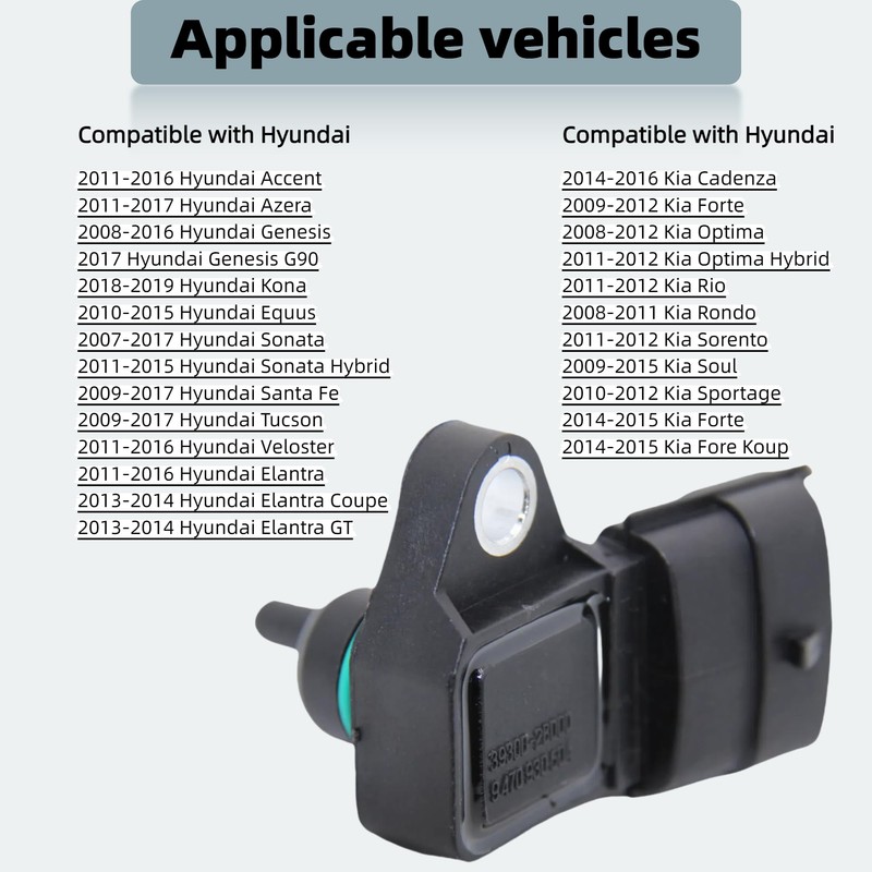 Manifold Pressure Sensor MAP Sensor Fit for Hyundai Accent Azera