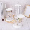 sourcing map Rotating Hair Accessories Organizer, 5-Layers Plastic Jewelry Holder,
