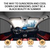 MOXRUQ 2 PCS Car Window Shades, Smooth Track Auto Privacy
