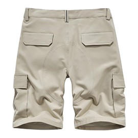 Misfuso Men's Classic Cargo Shorts - Comfortable Durable Outdoor Work Shorts with Multiple Pockets, yellow