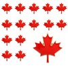 25pcs Maple Leaf Lapel Pin, Red Enamel Canada Badge Brooch,