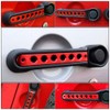 Red Jeep Handle Inserts Grab Handle Knobs Cover Trim Aluminum