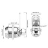 Cabinet Cam Lock Keyed Alike, 5/8" Cylinder Tool Box Lock
