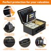 ENGPOW Fireproof Money Box,Hard Case Fireproof Box with Fireproof Zipper＆Lock,6400°F