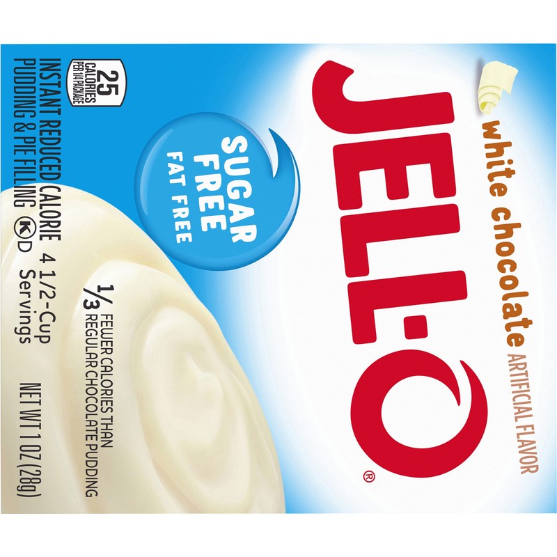 Jell-O Zero Sugar Instant Pudding & Pie Filling Mix, White