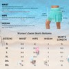beroy Women's Swim Skirts Skorts Mesh Layered Ruffle Tummy Control