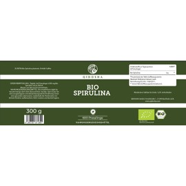 QIDOSHA® Bio Spirulina Presslinge, 600 Stk/Glas, 500mg/Pressling, 4000mg/Tagesportion, aus nachhaltiger Mikroalgen-Kultivierung mit Bio-Zertifizierung, deutsche Fertigung, jede Charge laborgeprüft