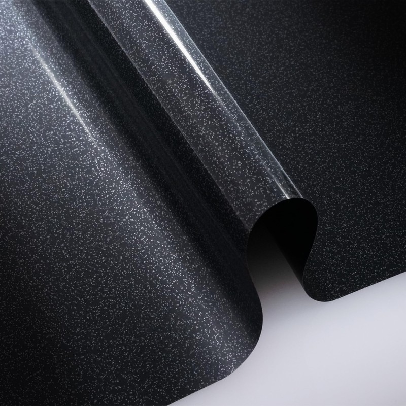 VViViD High Gloss Black Sparkle Metallic Air-Release Vinyl Adhesive Tape