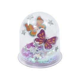 Butterfly Glitter Snow Globe Craft Kit, Makes 12