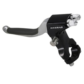 WEERAS Synchronous Brake Lever Black/Chrome for Double Bicycle Brake Cables with Cantilever & Caliper for DBI Bicycle Brake Cables