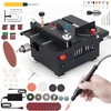 Adjustable Mini Table Saw for Woodworking, Portable Craft Saw with