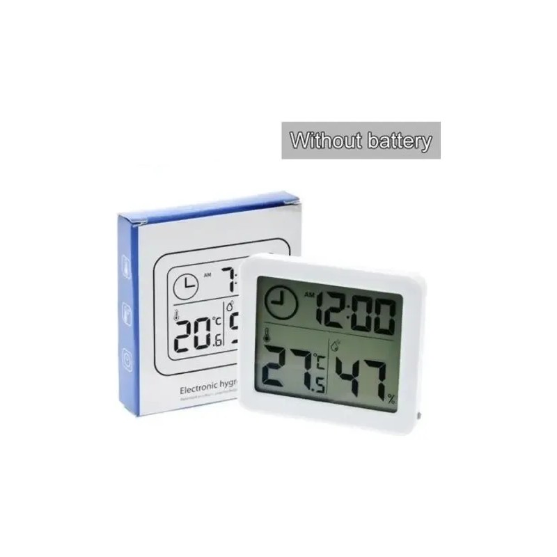 Higrómetro & Termómetro, Hora, Reloj Digital Moderno **