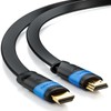 deleyCON (6.57 ft.) 2m flat HDMI cable - compatible with