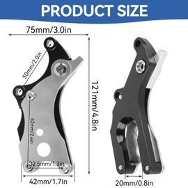 Disc Brake Adapter, Bicycle Disc Brake Conversion Aluminium Alloy Fixed Seat Adapter Converter Bicycle Brake Holder for Mountain Bikes