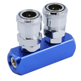 Air Coupler Socket, 2 Connections, 1 Set, Easy Connection, One-touch Type, For Air Hoses, High Temperature, Cold Resistant, Rust Resistant, Corrosion Resistant, General Purpose, Air Piping and Pneumatic Tools, Automotive Industry, Air Compressor, Air Joint Socket