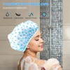 6PCS Shower Caps, Elastic Reusable Waterproof Plastic Shower Cap for