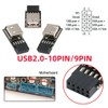 chenyang 3 Pack Motherboard 9Pin/10Pin Front Panel Header to USB