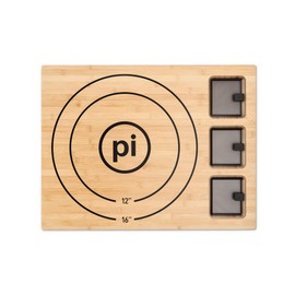 Solo Stove Pi Cutting Board with Containers| Large Chopping Board w/ 3 Shatter-resistant Containers w/Lids, Bamboo Cutting Board for Kitchen, Anti-Slip Rubber Feet, Board Size: 45,7 x 60 cm
