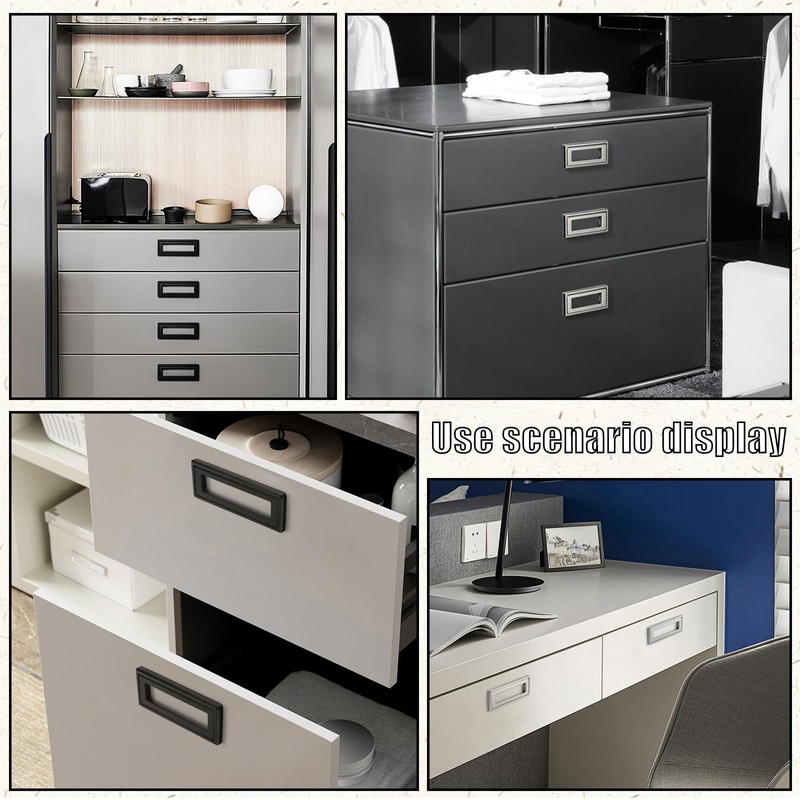 Desuibao 2 Pack Sliding Barn Door Handle, Zinc Alloy Recessed