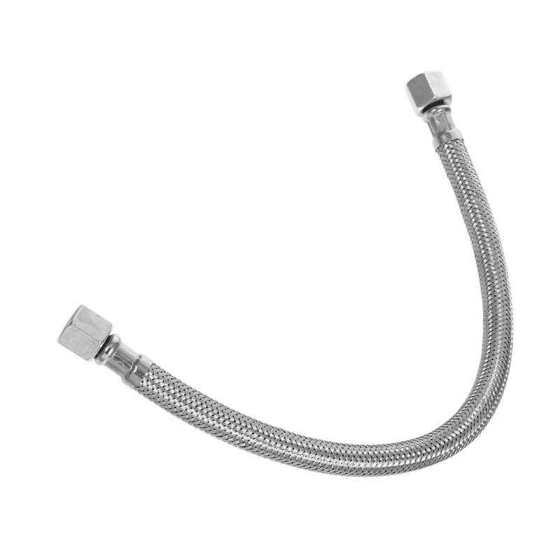 Operitacx 2pcs Stainless Steel Air Compressor Hose Replacement Durable Flexible