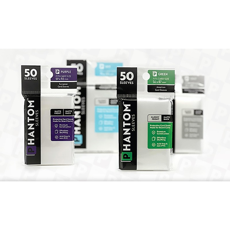 Phantom Sleeves: Lime Size 70 x 110mm: Glossy Front/Matte Back