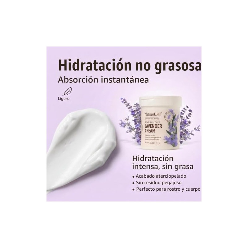 NATURE WELL Lavender Smooth & Soften Moisturizing Cream For Face,