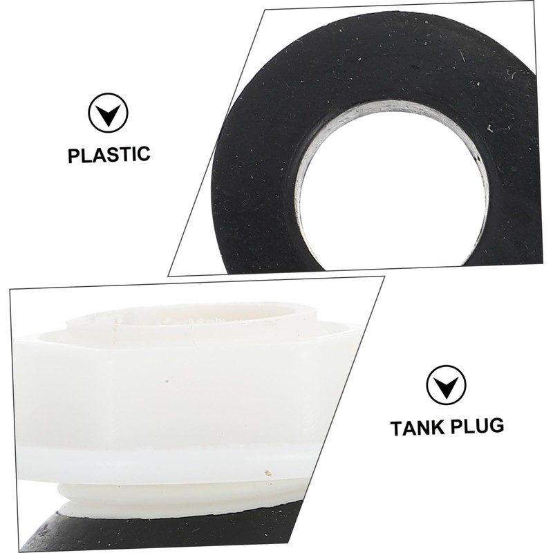 Operitacx 2Pcs Toilet Tank Plug Caps Plastic Connector for Water