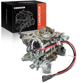 A-Premium 2 Barrel Carburetor Compatible with 22R Engine Toyota Pick up 1987-1990 2.4L, Replace# 21100-35463, 21100-35570, Electric Choke with Square Plug