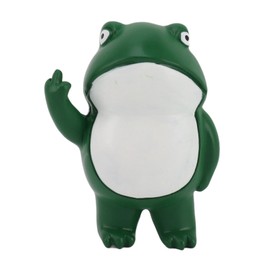 Itonash Rebellious Frog Figurine Resin Finger Frog Statues Ornament Home Decor Funny Statues for Yard and Garden Pond Decorations