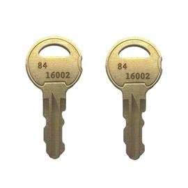 KeyPower (2) 84-16002, 84 16002 Keys for DKS Doorking 4001-053,4001-052 Lock Cabinet 10025 90 Degrees