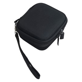 Geiomoo EVA Hard Carrying Case for JLab Go Air Pop, JLab JBuds Mini, JLab Epic Air Sport ANC, Portable Storage Cover with Carabiner and Strap (Black)