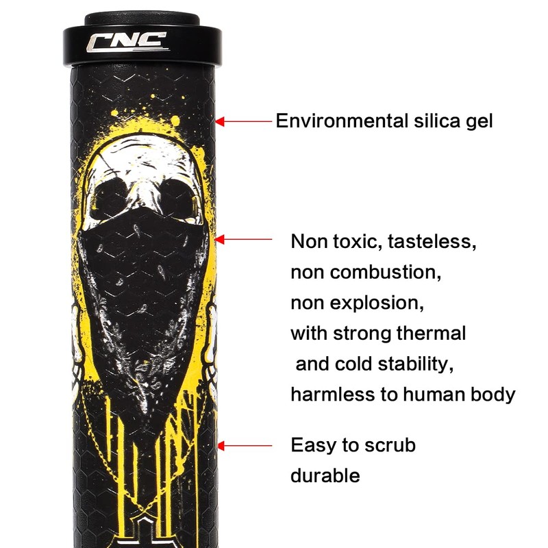 Chooee - Agarres de silicona para bicicleta, con bloqueo de
