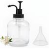 Glass Pump Soap Dispenser Kitchen Hand Soap Dispenser Sour Cream