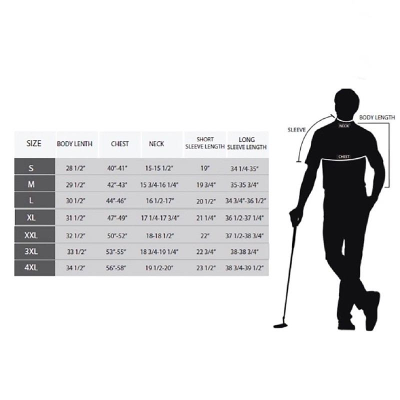 GREG NORMAN PERFORMANCE GOLF POLO S/S WICKING UPF Sun Protection