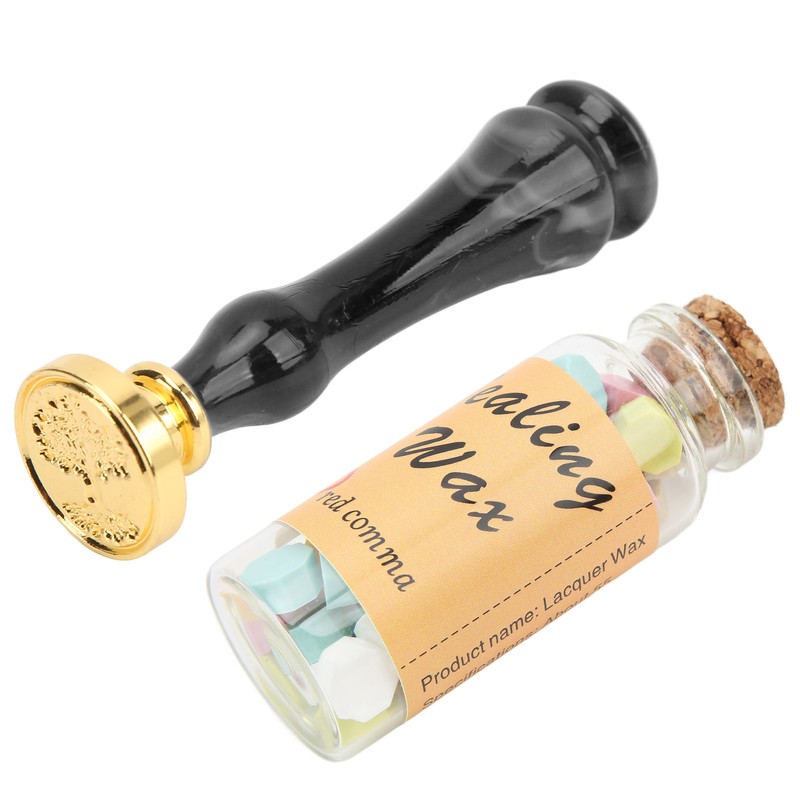 Wax Sealing Stamp Set Clear Pattern Anti Rust Exquisite Packaging