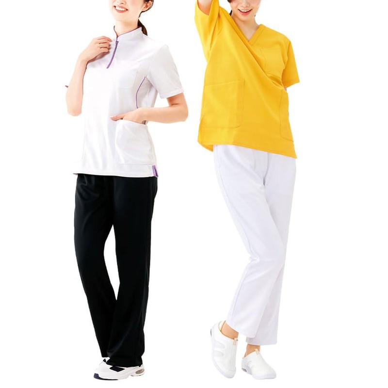 [Nursery] Full Elastic Straight Pants, Unisex, Medical Scrubs, Stretch, Sweat-Absorbing
