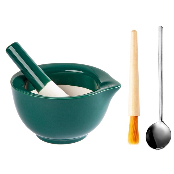 Pill Crusher, Ceramic Mortar and Pestle Set, Effortlessly Grind Pills,