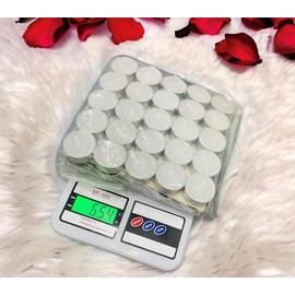 The Fabulous Flame Set of 50 T-Light Candles, Aromatherapy Candle, Stress Relief Gifts for Women - White