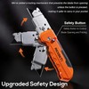 REXBETI 2-in-1 Utility Knife & Scraper, Zinc Alloy Body, Blade