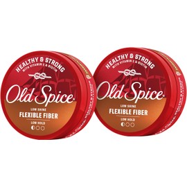 Old Spice, Hair Styling Fiber Wax for Men Flexible HoldLow Shine 2.22 Each Twin Pack NEW Formula, 4.44 Fl Oz
