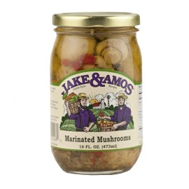 Jake & Amos Marinated Mushrooms, 16 Oz. - 16 Ounce (Pack of 4)