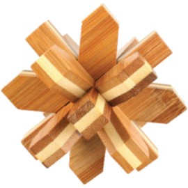 Fridolin 17463 Large Bamboo-Wood Brainteaser Puzzle
