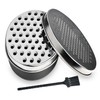 Akamino Cheese Grater, Grater Lemon with Food Storage Container &